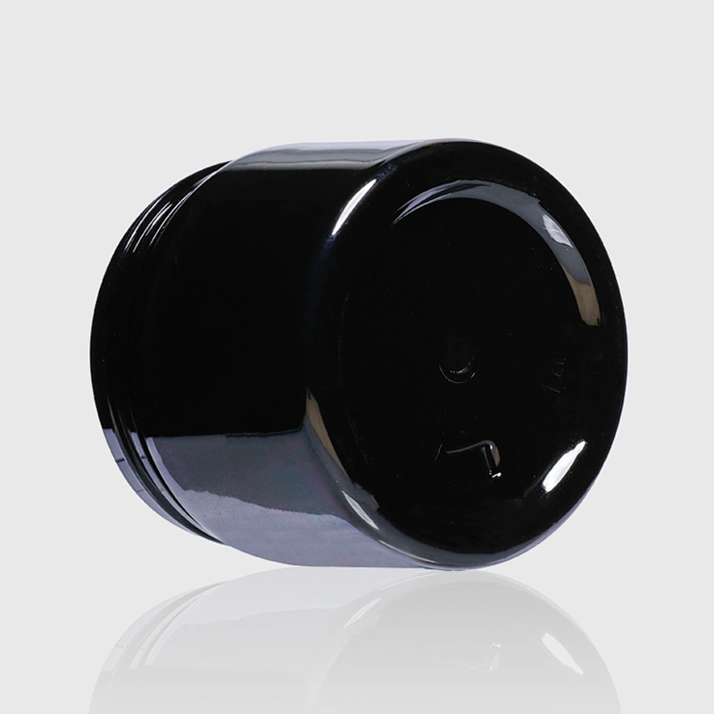 Luxury Mini Plastic Black Cosmetic Packaging Eye Cream Jar with Lid Empty Plastic Jar Skin Care Cream Jars