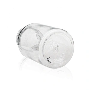 Good shape transparent 150ml Empty Plastic PET  bottle black top screw cap