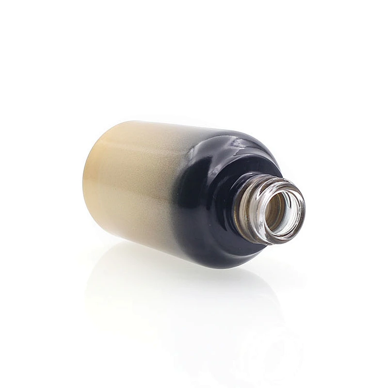 Glass Lotion Bottle with  pump sprayer 30ml/50ml/100ml Custom Color Cosmetic Packaging Bottles Set Container Manufacturers