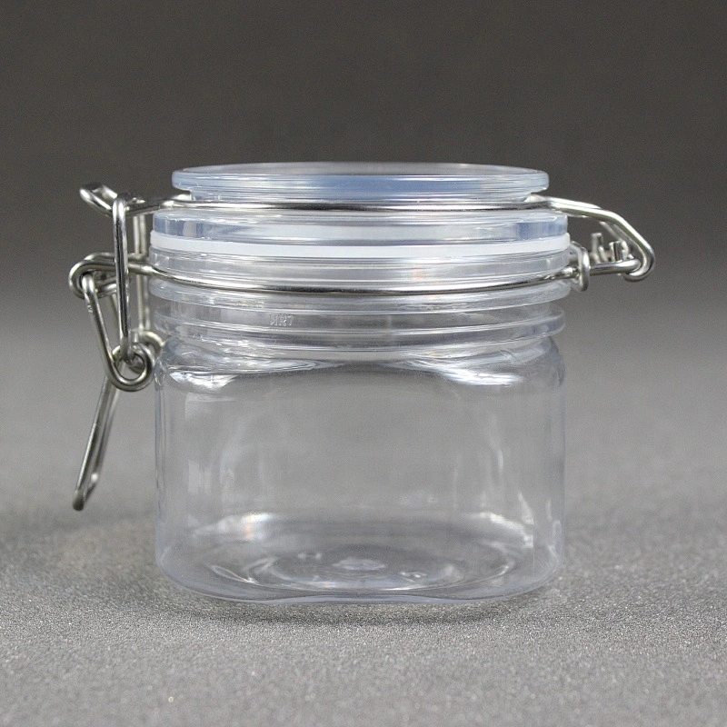 200ml Can Food Pet  Candle Easy Open Lid Dog Beverage Candy Plastic Canning Jar for Food Jam