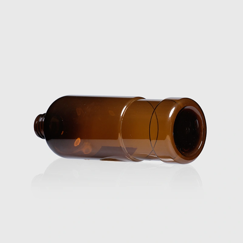 300ml 10oz Empty Amber Plastic PET Bottle with Flip Top Cap
