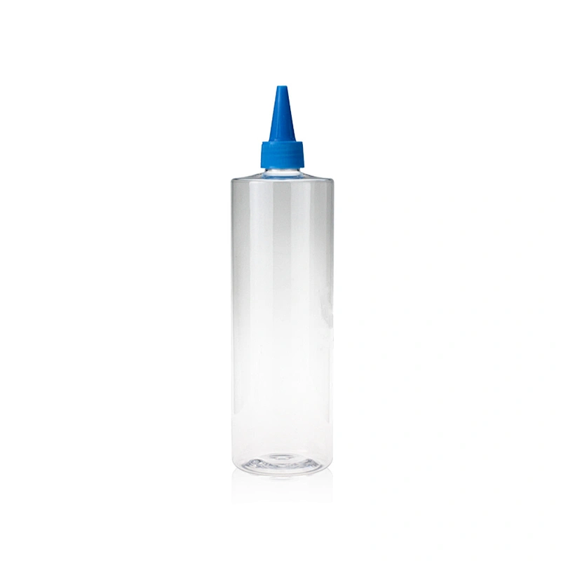 High-quality transparent 500ml Empty Plastic spray bottle  sanitizer bottle with flip top cap