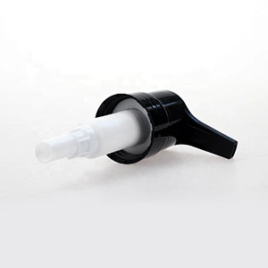 33/410 Black Color Cosmetic Bottle Usage Plastic Lotion Dispenser Pump