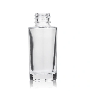 High quality cosmetic packaging 30ml 1oz lotion foundation liquid makeup glass pump bottle