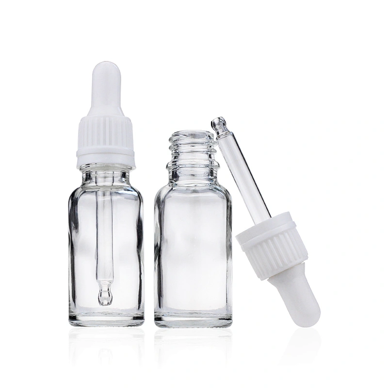 wholesale clear Glass Dropper Bottles-Essential Oil Perfume Makeup Cosmetic Eye Liquid Storage Containers With Glass Pipette
