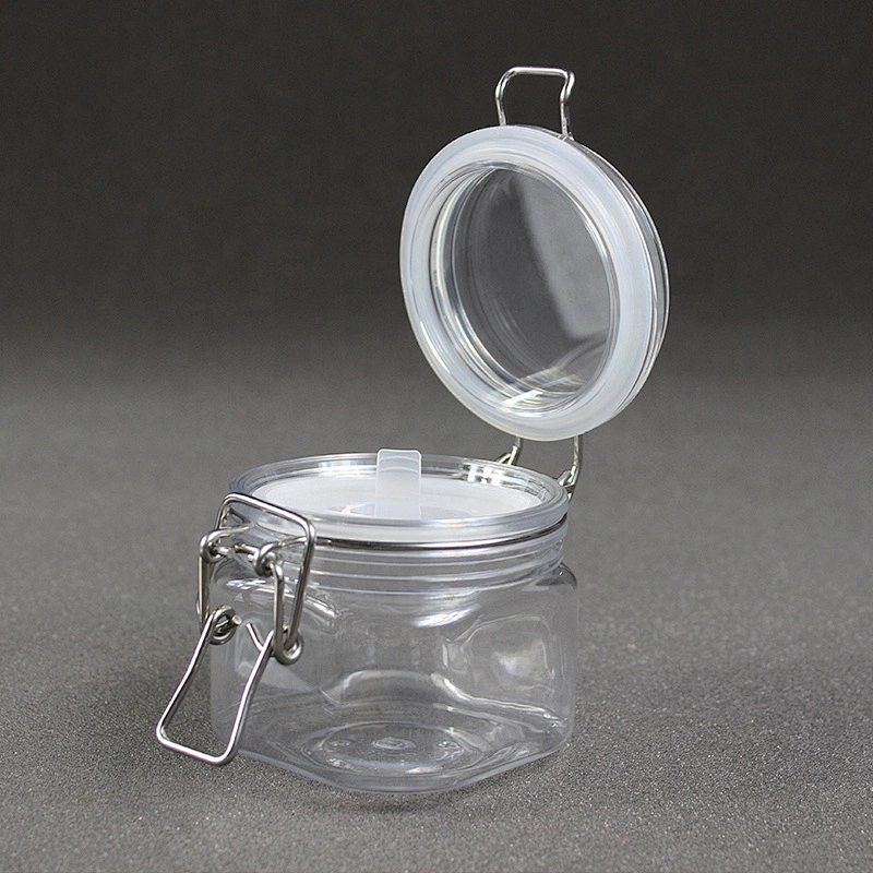 200ml Can Food Pet  Candle Easy Open Lid Dog Beverage Candy Plastic Canning Jar for Food Jam