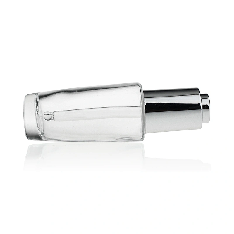 Round Clear Massage Oil Glass Dropper Bottles 40ml Serum Bottle Glass Cosmetic Bottles For Serum