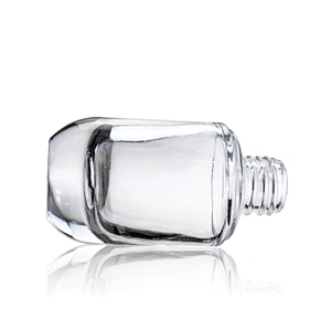 30ml empty glass bottles foundation bottle pump with plastic clear cap for cosmetic packaging