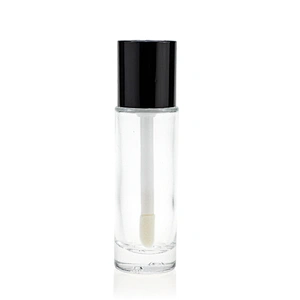 30ml pump/dropper transparent empty round foundation glass bottles for cosmetics