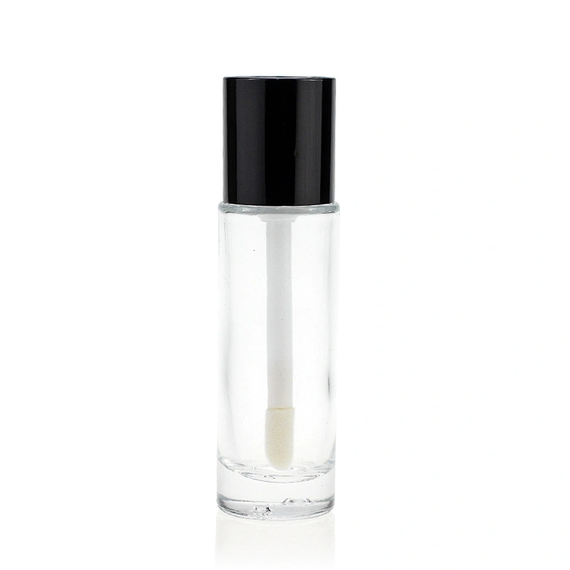 30ml pump/dropper transparent empty round foundation glass bottles for cosmetics