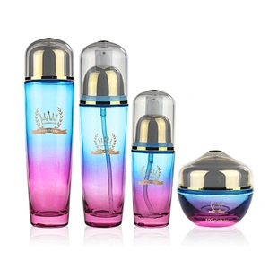 Square Glass jar 15g 20g 50g Color Custom Face Cream Jars Container Manufacturers Cosmetic Packaging Set for Skin Care Good Jar