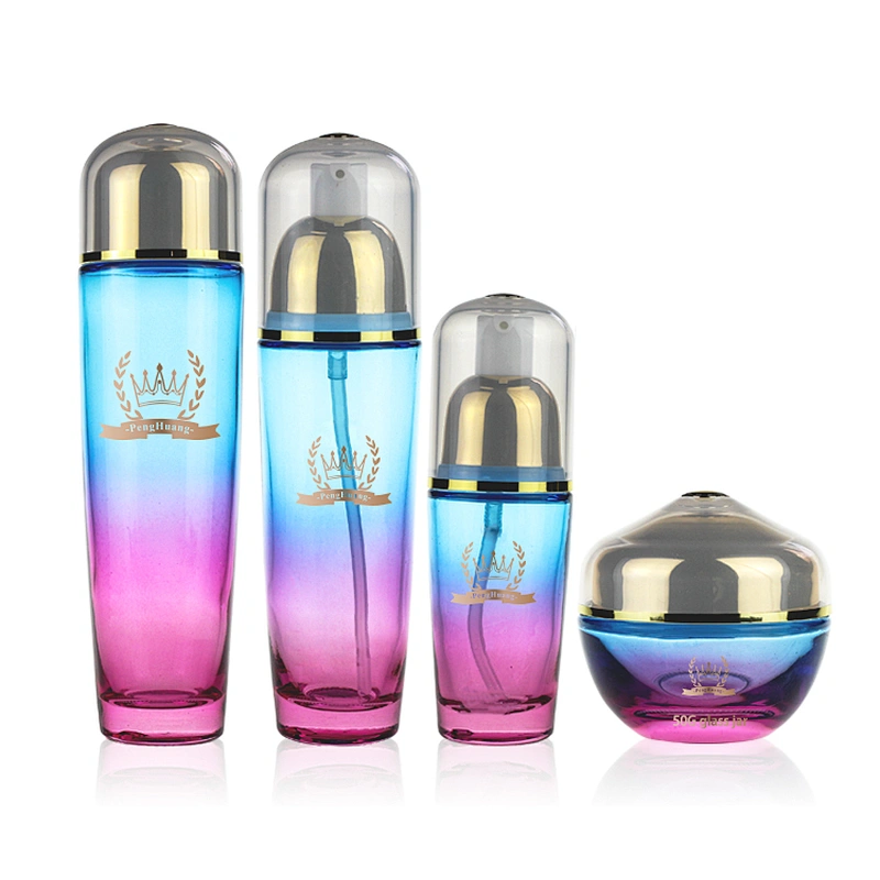 Square Glass jar 15g 20g 50g Color Custom Face Cream Jars Container Manufacturers Cosmetic Packaging Set for Skin Care Good Jar
