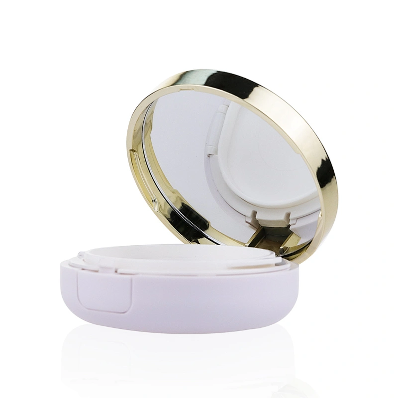 Air Cushion Box Empty Round Pressed Makeup Compact Powder Case with Mirror