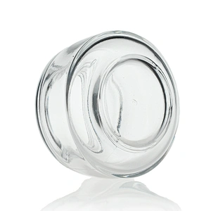 Clear Glass jar with Mushroom cap  50g  Face Cream Jars Container Manufacturers Cosmetic Packaging Set for Skin Care Jar