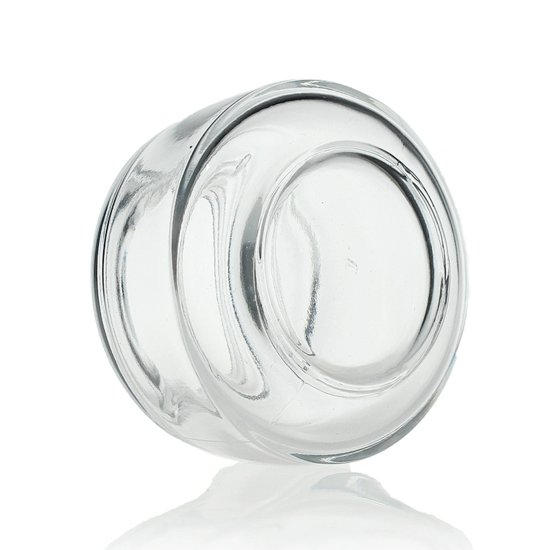 Clear Glass jar with Mushroom cap  50g  Face Cream Jars Container Manufacturers Cosmetic Packaging Set for Skin Care Jar