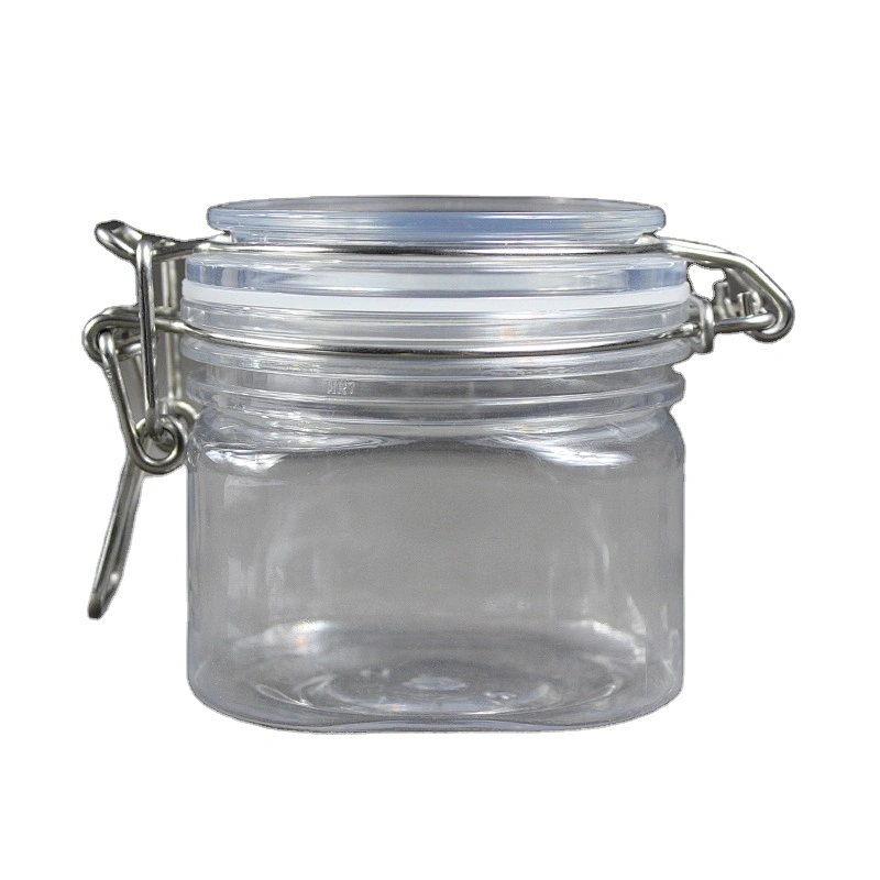 200ml skin care cream lotion cosmetic customized Plastic kilner clip top seal lock jar