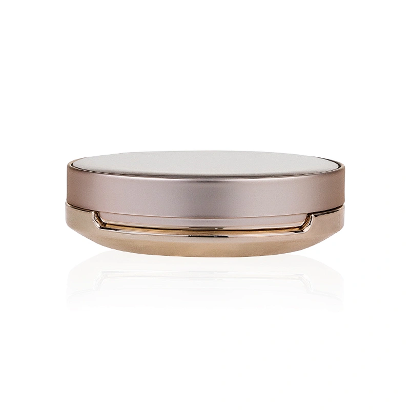 high quality wholesale compact foundation case empty round pressed pink compact powder case with mirror