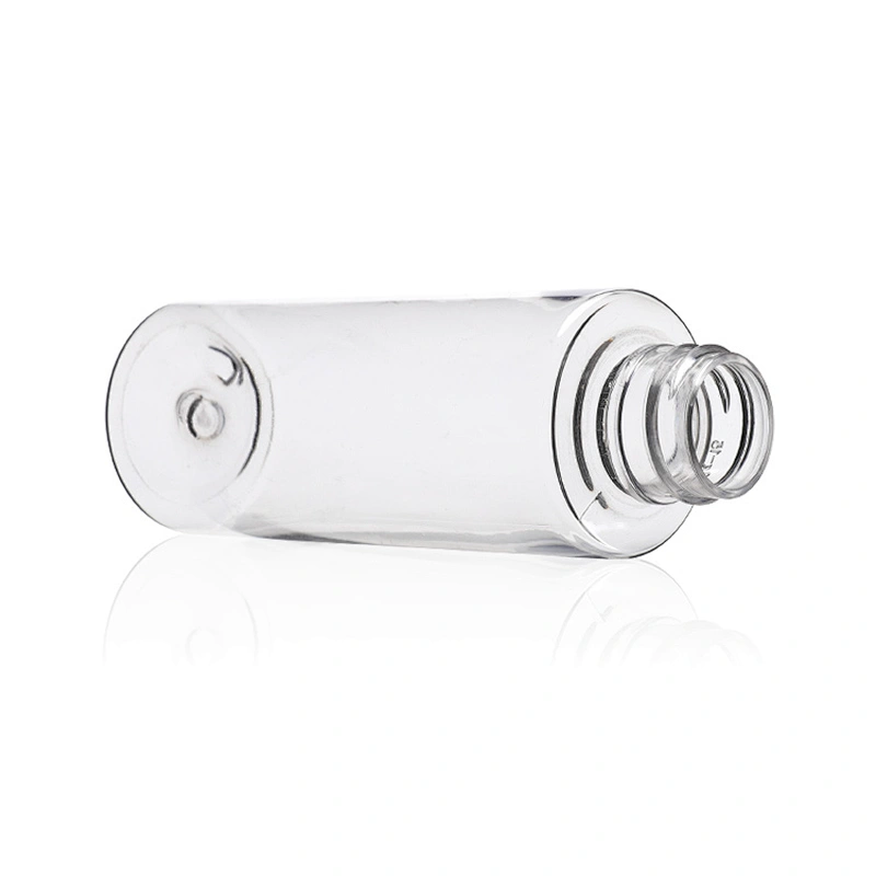 Customized 30ml 50ml 60ml clear plastic PET bottle sanitizer bottles plastic body care lotion bottle container OEM manufactory