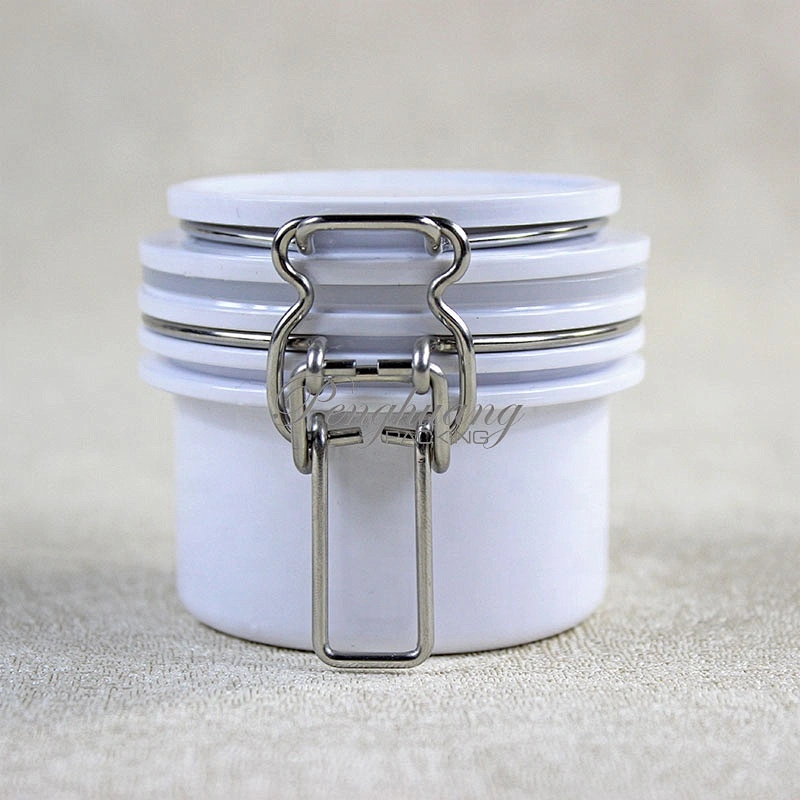 50ml round shape airtight container kilner Jar with clasp lock lid wire bail jar for  cosmetic skin care /canned food