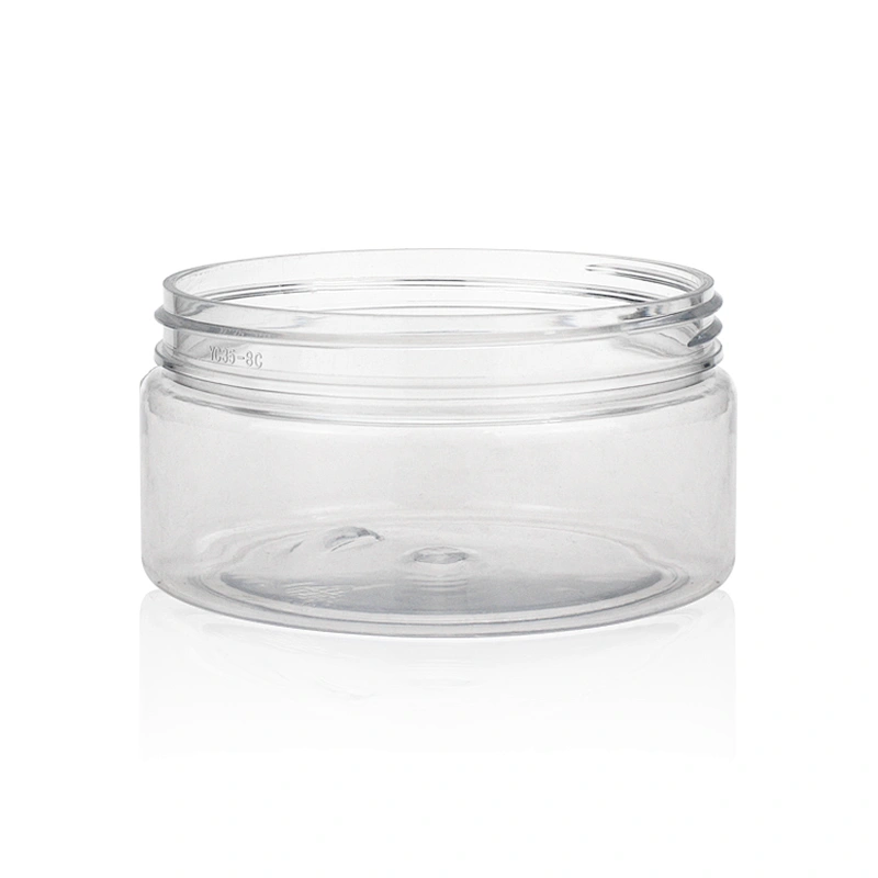 200ml Recycling Plastic Clear  Empty Packaging Jar Containers