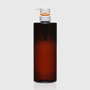 25oz 750ml Empty Amber Plastic PET Lotion Pump Bottle Plastic Bottles for Shampoo