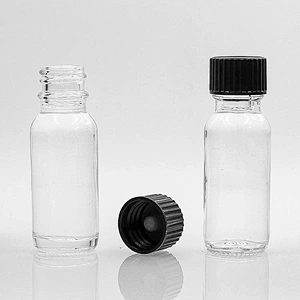 Boston Glass Bottles Massage Oil Glass Dropper Bottle 15ml Clear Body