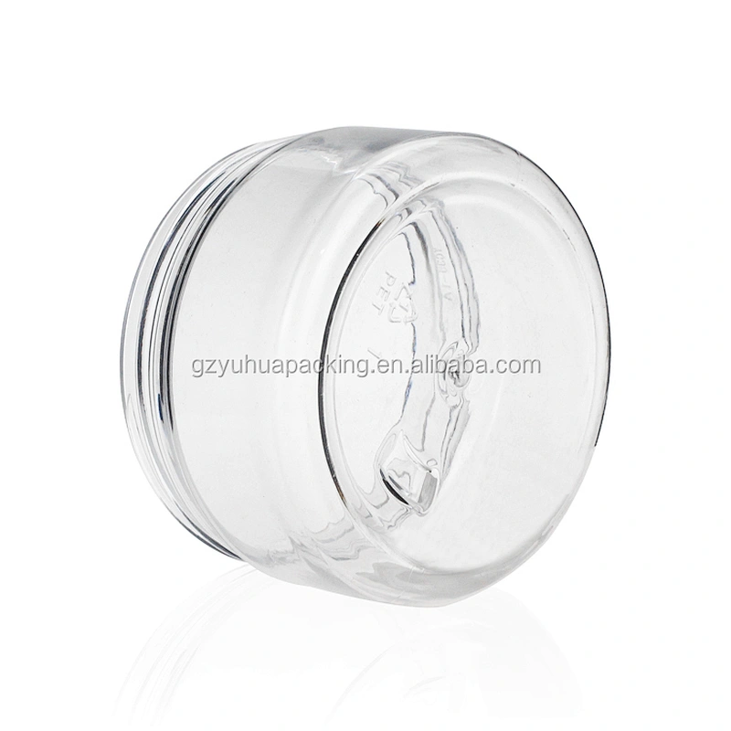 250ml Recycling Plastic PET Clear Empty Packaging Jar Containers