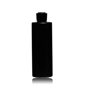 250ml Empty Black Plastic PE Liquid Soap Bottle with Lotion Pump