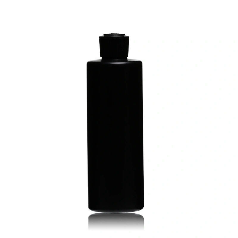 250ml Empty Black Plastic PE Liquid Soap Bottle with Lotion Pump