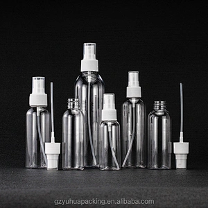 60ml 80ml 100ml 300ml 500ml Empty pet plastic bottle hand sanitizer bottle transparent clear plastic empty lotion pump bottles