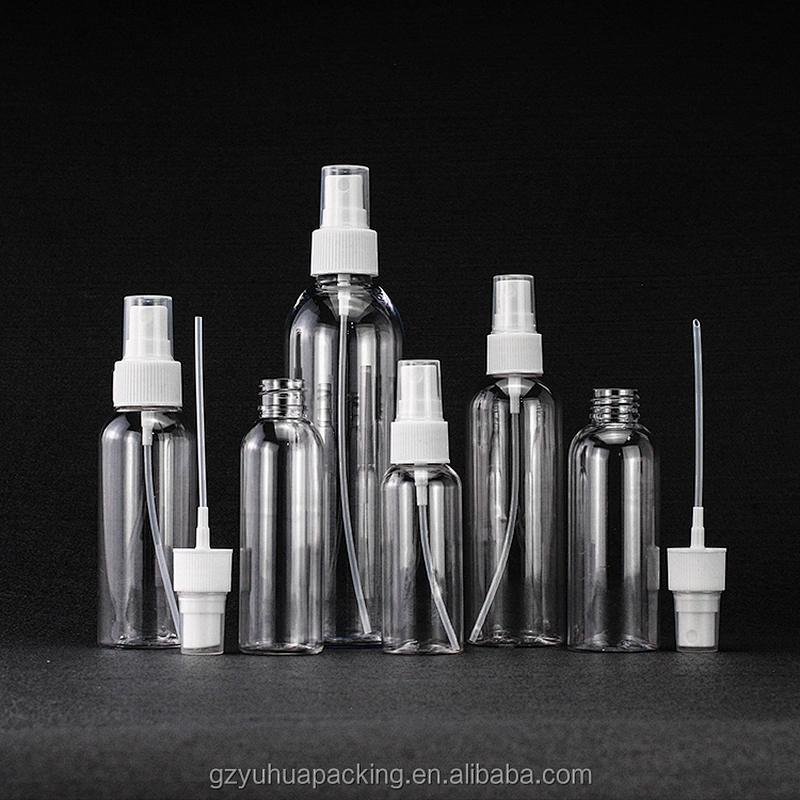 60ml 80ml 100ml 300ml 500ml Empty pet plastic bottle hand sanitizer bottle transparent clear plastic empty lotion pump bottles
