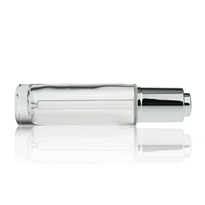Round Glass Bottles Skin Care Serum Oil Glass Dropper Bottle 30ml Clear Custom Serum Face Oil Bottles Container Manufacturers