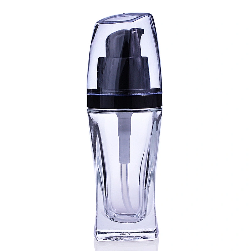 luxury Good Quality Glass Foundation Bottle Empty Containers Glass Liquid Foundation Pump Glass Bottle
