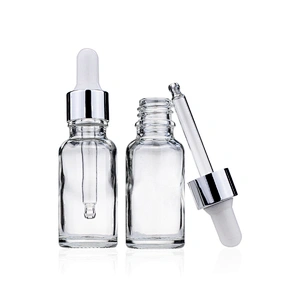 wholesale clear Glass Dropper Bottles-Essential Oil Perfume Makeup Cosmetic Eye Liquid Storage Containers With Glass Pipette