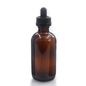 Boston Glass Bottles Massage Oil Glass Dropper Bottle 120 ml Amber Body