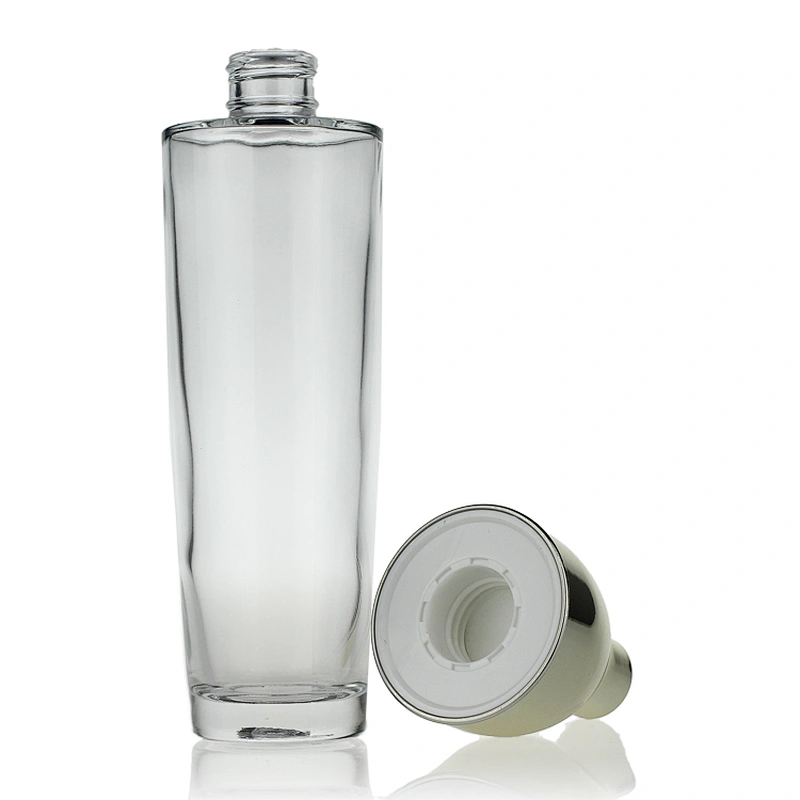 Frosted cosmetic packaging bottles jars with brown pump caps 30g 50g 40ml 120ml 150ml lotion bottle set