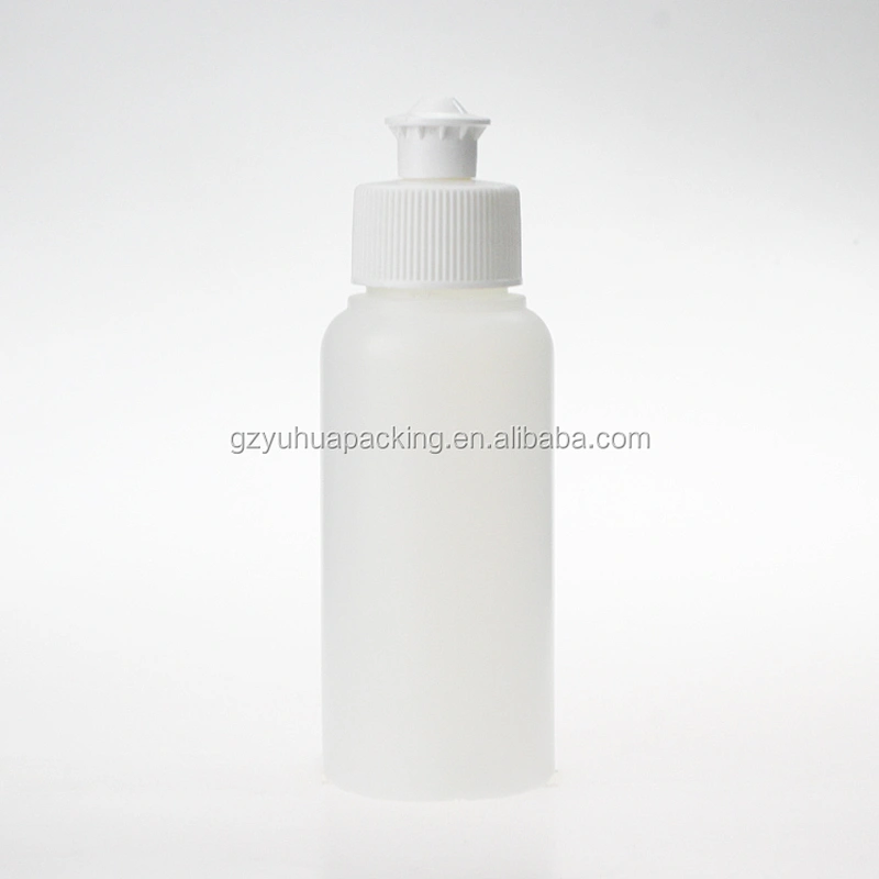 100ml Empty White Plastic PE Liquid Plastic Bottle with Screw Cap