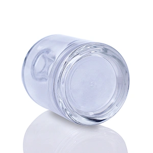 Luxury Special Cosmetics Packaging Round Shape Unique clear Glass bottle Empty Liquid Foundation Bottle 30ml