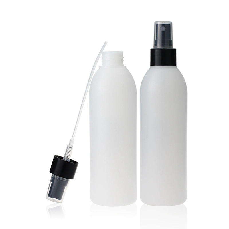 240ml Biodegradable PE Plastic Shampoo Sprayer Bottle Packaging 8oz Plastic Bottle