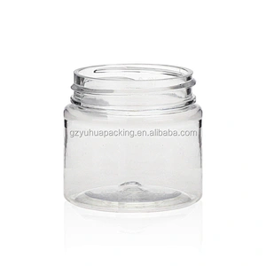 30ml 1oz PET transparent packaging cosmetic jar with screw lid