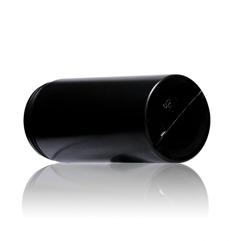 261ml Recycling Plastic HDPE Black Empty Packaging Jar Containers