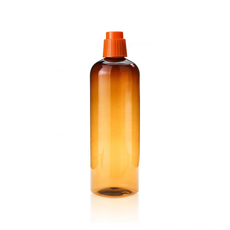 Many uses boston round 610ml  with fine mist sprayer pump amber plastic PET bottles