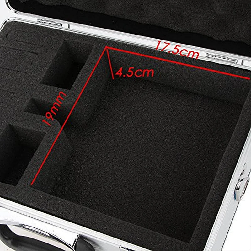 Universal RC Radio Control Transmitter Aluminum Carrying Case Box Bag