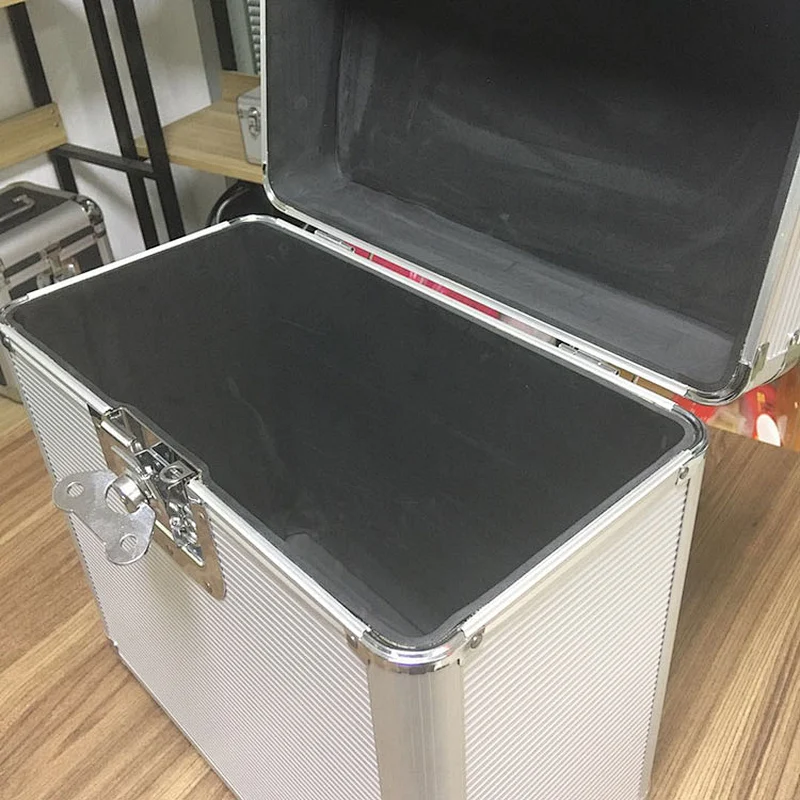 custom size Aluminium Vinyl LP Flight Case Holds 50 Records