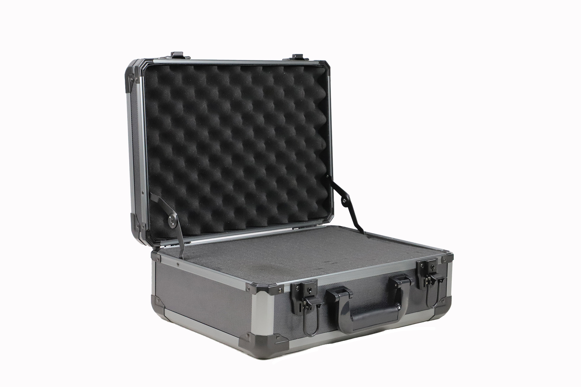 Aluminum case with foam