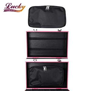 Professional Nail Artist 4 Wheel Rolling Makeup Case Cosmetic Artist Trolley