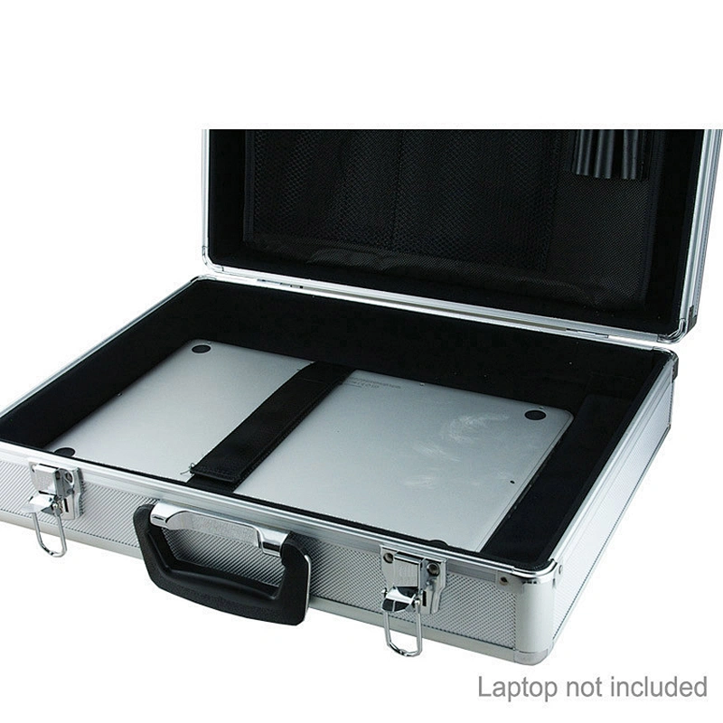 executive men aluminum briefcase Silver
