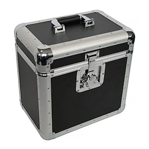 Hot selling Aluminum Vinyl Case Retro LP Vinyl Tool Accessories Storage Carry Case