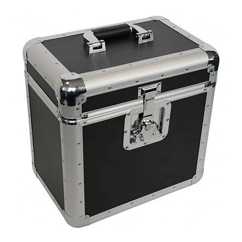 Hot selling Aluminum Vinyl Case Retro LP Vinyl Tool Accessories Storage Carry Case