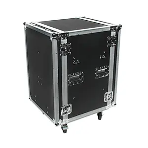 Shock-Mount 16 Space ATA Road Case Amp Rack flight case with 20